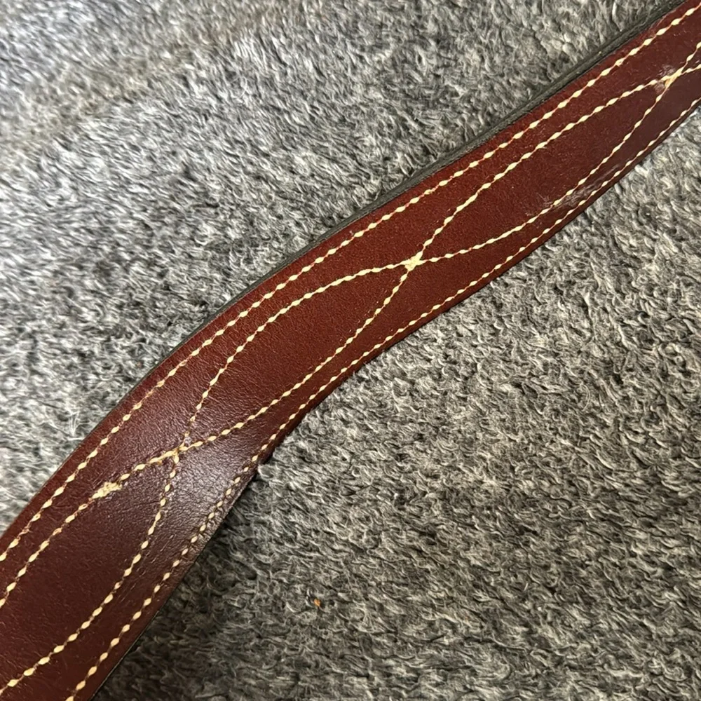 Vintage Brown Men's Buckle-less Belt Hereford Brand Full Grain Cowhide
